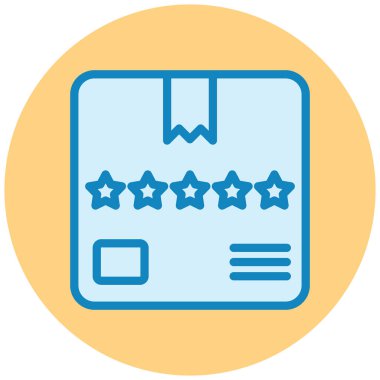 parsel simgesi, vektör illüstrasyonu basit tasarım