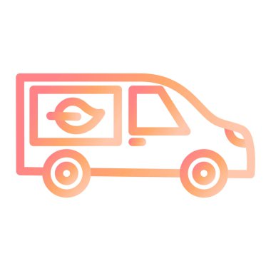 araba taşıma simgesi vektör illüstrasyonu