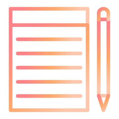 Belge. Web simgesi basit illüstrasyon