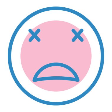 Yüz ifadesi vektör illüstrasyonu