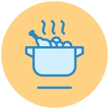 Tava. Web simgesi basit illüstrasyon