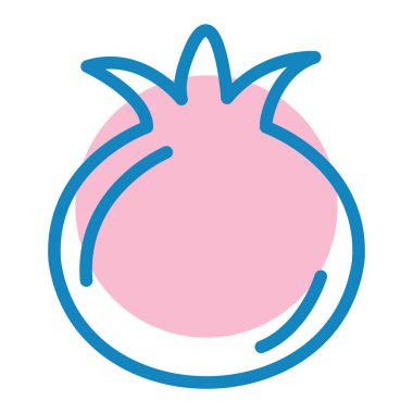 taze meyve ikonu vektör illüstrasyonu