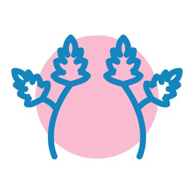 güzel çiçek vektör illüstrasyonu