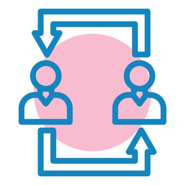 iş insanları simgesi vektör illüstrasyonu