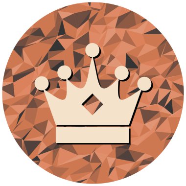 taç simgesi vektör illüstrasyonu