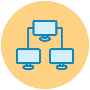 şebeke. Web simgesi basit illüstrasyon