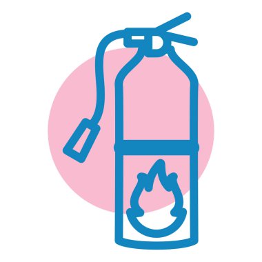 Yangın söndürme ikonu. vektör illüstrasyonu