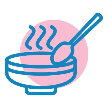 Çorba. Web simgesi basit illüstrasyon