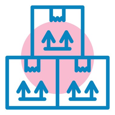 Teslimat. Web simgesi basit illüstrasyon