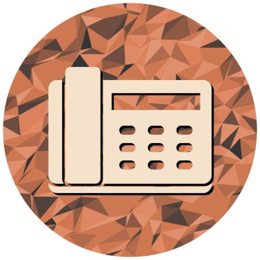 Telefon simgesi. vektör illüstrasyonu