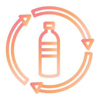 Şişe simgesinin vektör illüstrasyonu