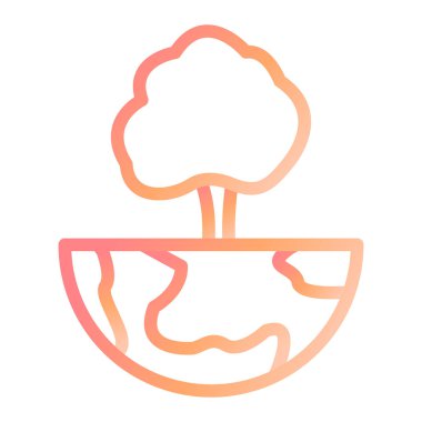 Bir dünya ağacının vektör illüstrasyonu