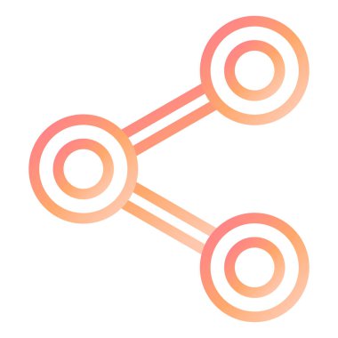 Paylaş. Web simgesi basit illüstrasyon 