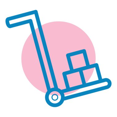 Tramvay. Web simgesi basit illüstrasyon