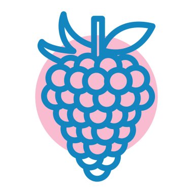 ahududu ikonu vektör çizimi