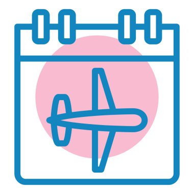 Havaalanı. Web simgesi basit illüstrasyon