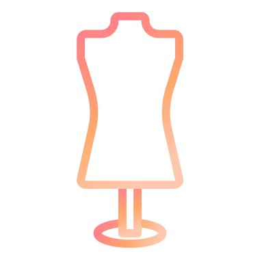 Manken simge. Düz tasarım