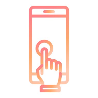 Dokunmatik ekran vektör simgesi