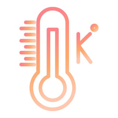 Kelvin vektör renk simgesi