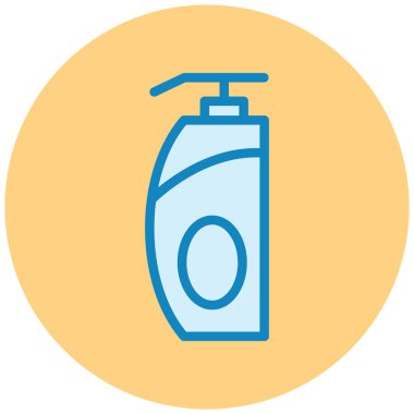 Bir şişe simgesinin vektör illüstrasyonu