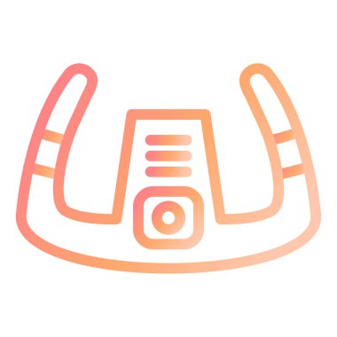 Uçak Direksiyon 'u. Web simgesi basit illüstrasyon 