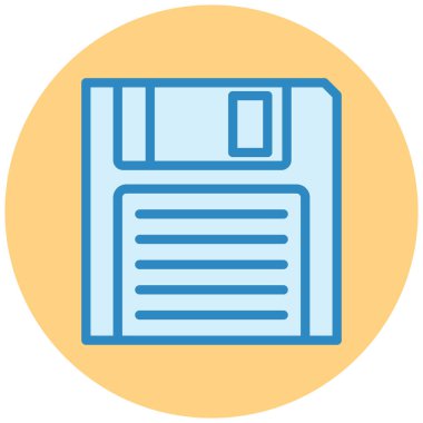 diskette vektör simgesi düzenlenebilir vuruş arkaplanı