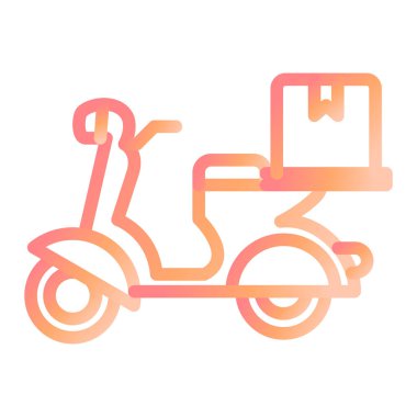 scooter simgesi vektör illüstrasyonu