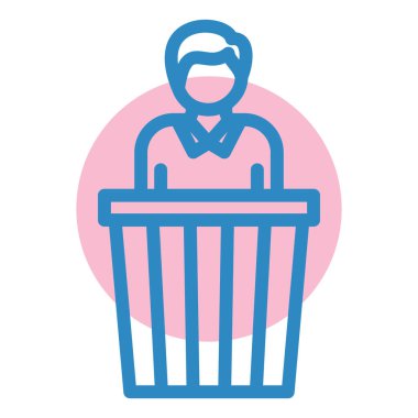 Adamım. Web simgesi basit illüstrasyon