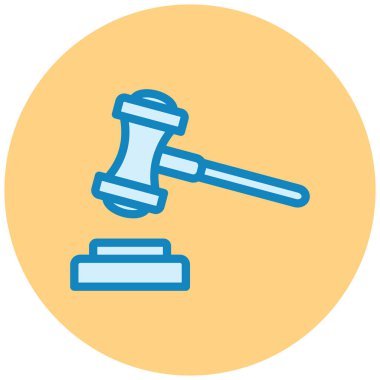 Açık arttırma. Web simgesi basit illüstrasyon