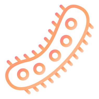 Bakteriler. Web simgesi vektör illüstrasyonu