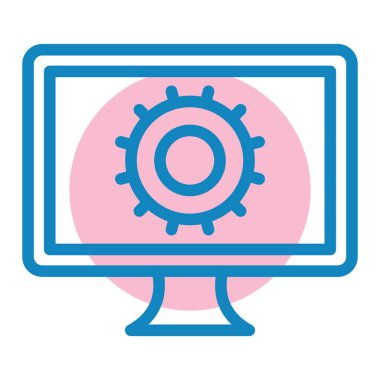 Web bağlantısı renk vektörü simgesi