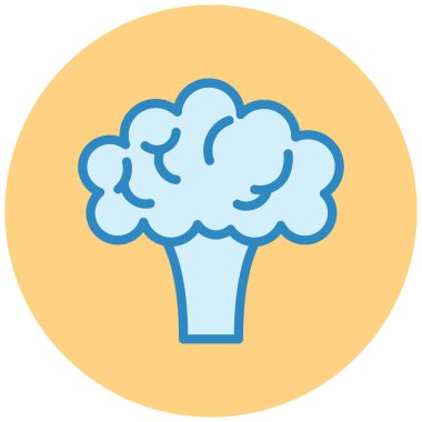 Brokoli. Web simgesi basit illüstrasyon