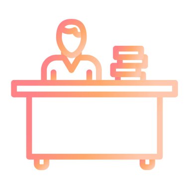 Çalış. Web simgesi basit illüstrasyon 