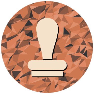 Saplı pul vektör illüstrasyonu