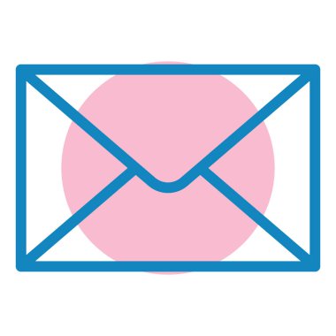 e-posta web simgesi, vektör çizim