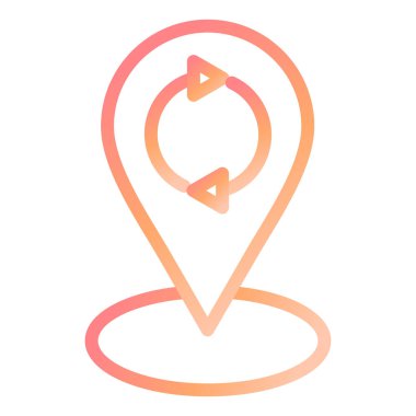 Konum pin vektör simgesi