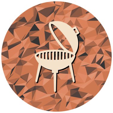 Izgara ikonu. vektör illüstrasyonu