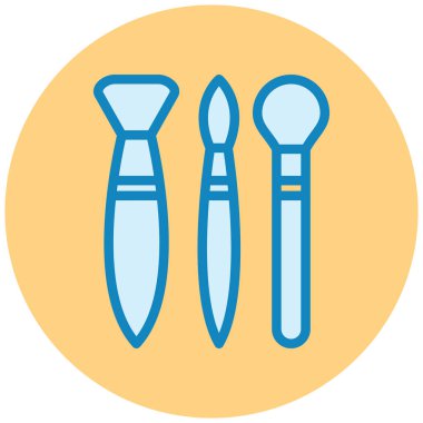 fırça simgesi, vektör illüstrasyonu basit tasarım