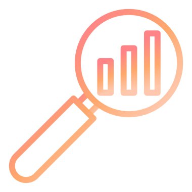 Analiz. Web simgesi basit illüstrasyon