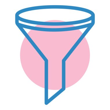 Süzgeç. Web simgesi basit illüstrasyon