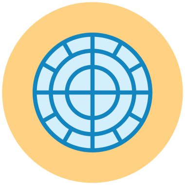 Hedef. Web simgesi basit illüstrasyon