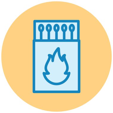 Yangın. Web simgesi basit illüstrasyon