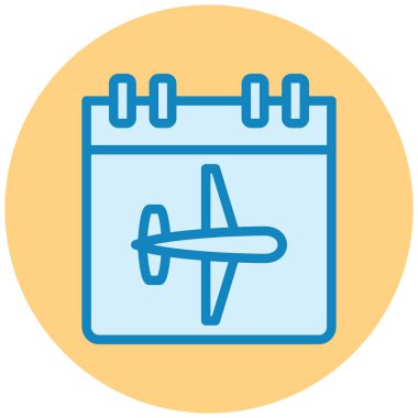 Takvim simgesi vektör illüstrasyonu