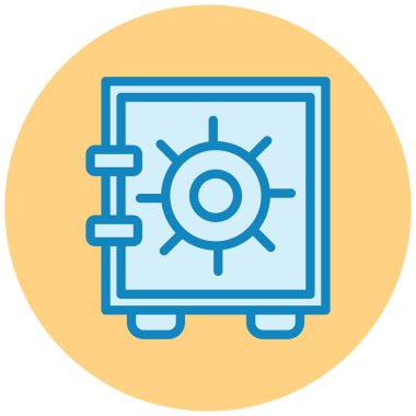 Güvendesin. Web simgesi basit illüstrasyon