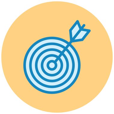 Hedef. Web simgesi basit illüstrasyon