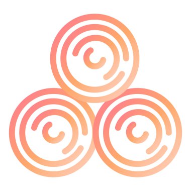 Tek izole edilmiş simge ögesinin vektör illüstrasyonu