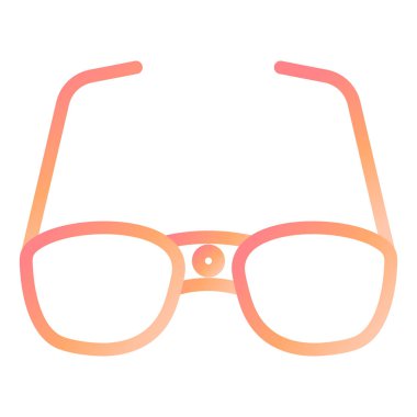 Akıllı gözlük. Web simgesi basit illüstrasyon 