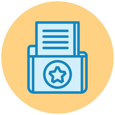 Sertifika. Web simgesi basit illüstrasyon