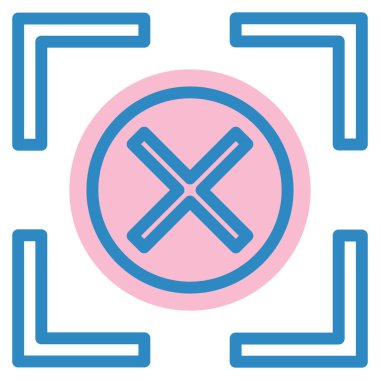 İptal et. Web simgesi basit illüstrasyon