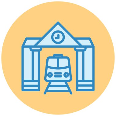 tren simgesi vektör illüstrasyonu